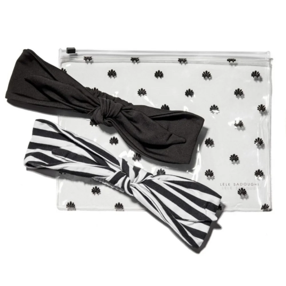 New Lele Sadoughi Set of 2 Betty Headbands, One Size NWT
